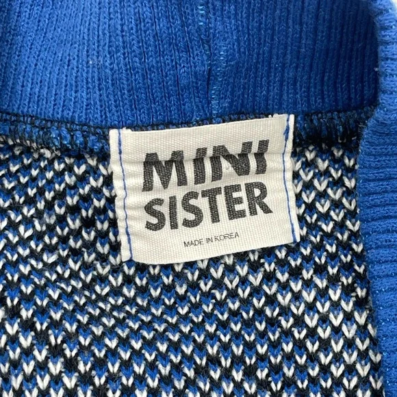 Blue Patterned Women's Cardigan - Picture 3 of 12